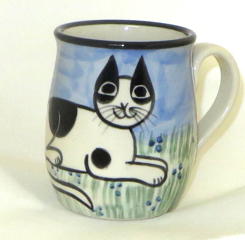 Cat With Socks - Deluxe Mug - Click Image to Close